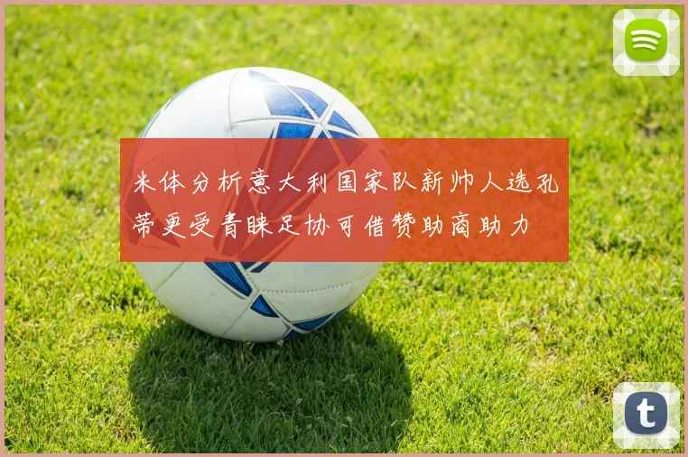 米体分析意大利国家队新帅人选孔蒂更受青睐足协可借赞助商助力